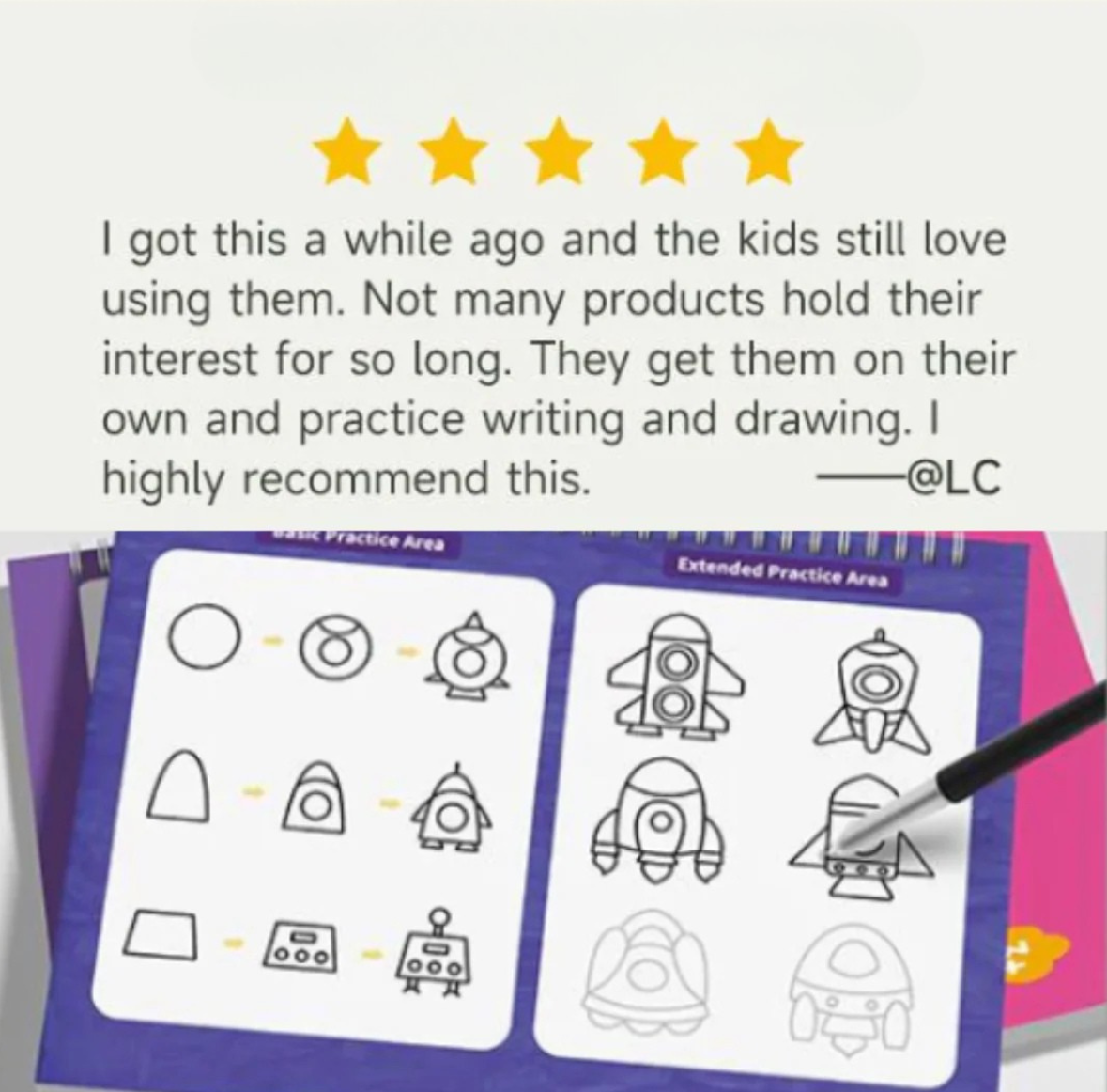 Magic Grooved Writing Practice